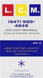 Mobile Screenshot of lakecountymechanical.com